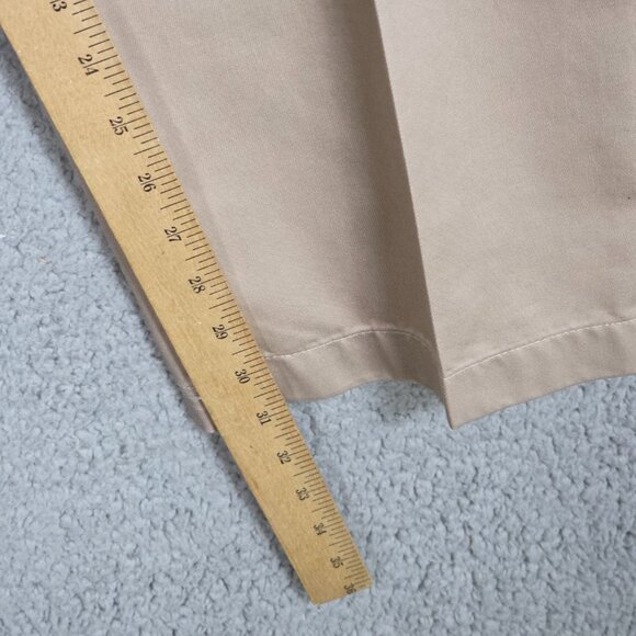 Jos A Bank Pants Mens Size 34x32 Tan 100% Cotton Wrinkle Resistant Straight Fit - Picture 8 of 11